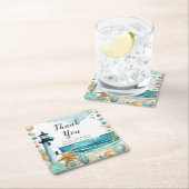 ライ航海のトハ結婚ウス スクエアペーパーコースター (インサイチュ)