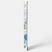 ライ芸術的トパーソナライズされたパステルブルーバラ SAMSUNG GALAXYケース (左側面)