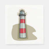 ライ赤と白トハウス スタンダードランチョンナプキン (正面)