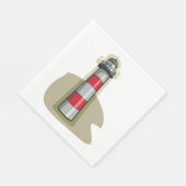 ライ赤と白トハウス スタンダードランチョンナプキン (角)