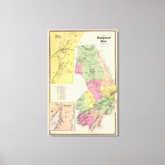 ライ麦の町ハリソン キャンバスプリント (正面)