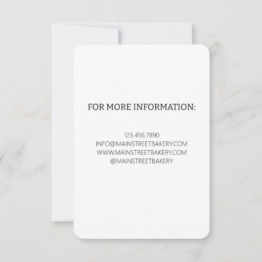 ライ麦パン専門のユダヤ料理店 グランドオープニング パン作り教室 招待状 (裏面)