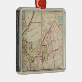 ライ、ニューヨークの地図 メタルオーナメント (右)