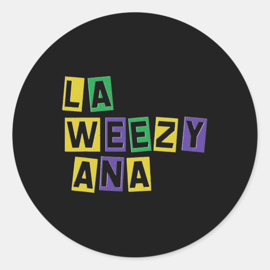 ラウィジーアナマルディグラスルイジアナラウィジーアナカー ラウンドシール (正面)