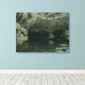 ラウエの洞窟， 1864 キャンバスプリント (インサイチュ (ウッドフロア))