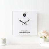 ラウスの時間にカップパに行った。 スクエア壁時計 (ホーム)