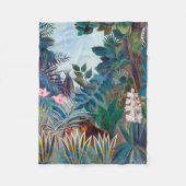 ラウソーの赤道ジャングル フリースブランケット (正面)