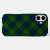 ラウダータータンチェックブルーグリーンプレイド Case-Mate iPhoneケース (裏面 (横))