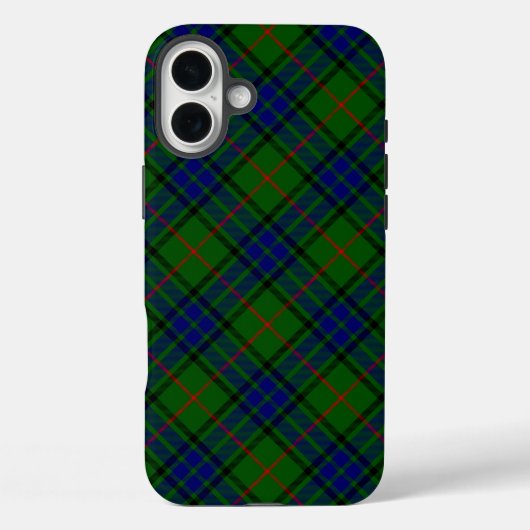 ラウダータータンチェックブルーグリーンプレイド Case-Mate iPhoneケース (裏面)