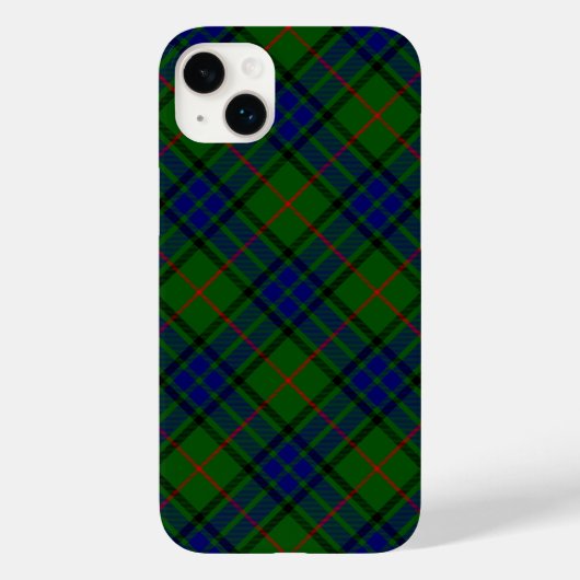ラウダータータンチェックブルーグリーンプレイド Case-Mate iPhoneケース (裏面)