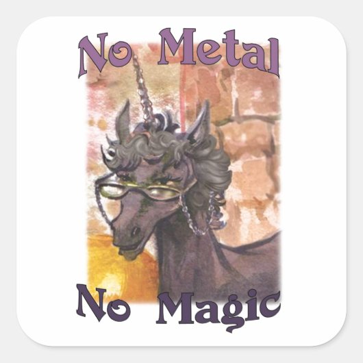 ラウダNo Metal No魔法シール スクエアシール (正面)