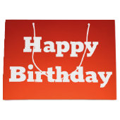 ラウドオレンジハッピーバースデー抱き枕 ラージペーパーバッグ (正面)