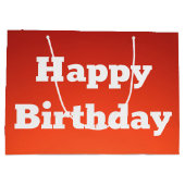 ラウドオレンジハッピーバースデー抱き枕 ラージペーパーバッグ (裏面)