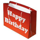 ラウドオレンジハッピーバースデー抱き枕 ラージペーパーバッグ (裏面アングル)