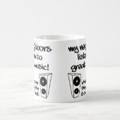 ラウドミュージックが好きな人用の面白いマグカップまたはトラベルマグ コーヒーマグカップ (中央)