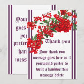 ラウナの感謝の手紙 招待状 (正面/裏面)