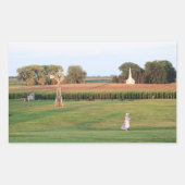 ラウラインガルスウィルダーファミリーホームステッドinデスメットSD 長方形シール (正面)