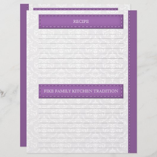 ラウラグロースト – パープルグレーダマスクレシピページ (正面/裏面)