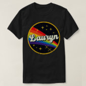 ラウリンレインボーイン宇宙ヴィンテージGrungeStyle Tシャツ (デザイン正面)
