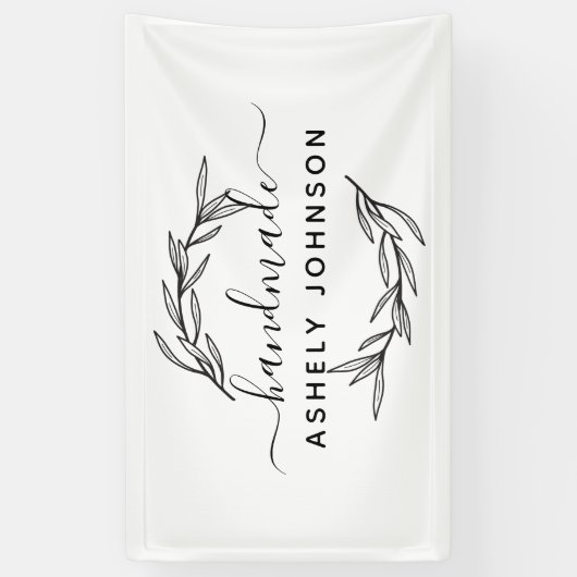 ラウルの葉のグリーンカスタマイズ 横断幕 (縦)