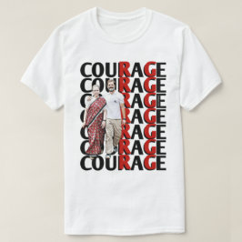 ラウル・ガンディTシャツの賢明な表現勇気 Tシャツ