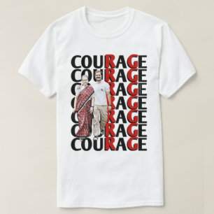 ラウル・ガンディTシャツの賢明な表現勇気 Tシャツ