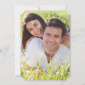 ラウレルの花冠 オリーブの葉の写真 保存日 招待状 (裏面)