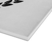 ラウレルの葉のオリジナルモノグラム カッティングボード (角)