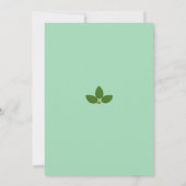 ラウレルの葉の結婚式 Save the Date 案内 カード (裏面)