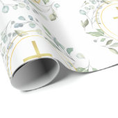 ラウレルガーランドクリスチャンゴールドクロス ラッピングペーパー (ロールコーナー)