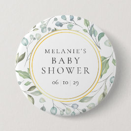 ラウレルガーランド フォイルゴールド ベビーシャワー 缶バッジ