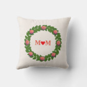 ラウレルリースとバラ クッション (裏面)