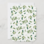 ラウレルリースの写真を使った卒業おめでとうの発表Ⅱ 案内状 (裏面)