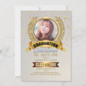 ラウレルリース卒業写真 ID833 招待状 (正面)