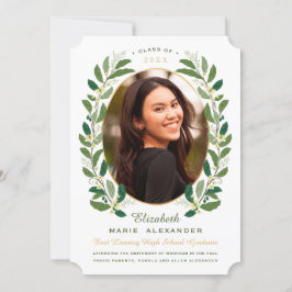 ラウレルリース フォト 卒業おめでとう ご案内 案内状