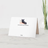 ラウンジのまわりにグリーティングカード カード (裏面)