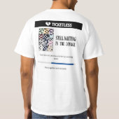 ラウンジのチケットのない時代に待っている Tシャツ (裏面)
