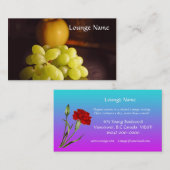 ラウンジの名刺テンプレート 名刺 (正面/裏面)