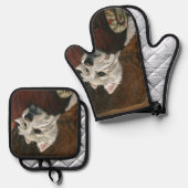 ラウンジウェスティオンソファ 鍋つかみ&鍋敷きセット (正面/裏面)