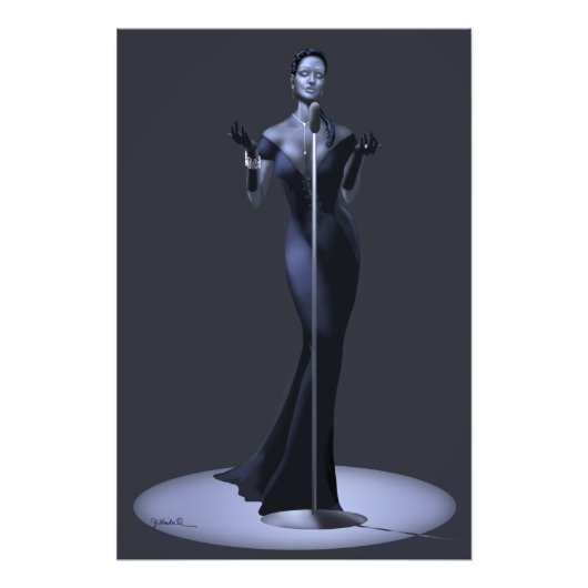 ラウンジシンガーポスタープリント フォトプリント            (正面)