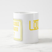 ラウンジジャンボマグネオンイエロー ジャンボコーヒーマグカップ (正面)