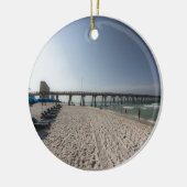 ラウンジチェアアットパナマシティビーチ桟橋 セラミックオーナメント (左)