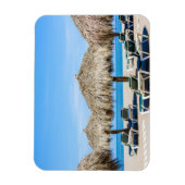 ラウンジチェアアンドサッチ傘オンビーチ マグネット (縦)