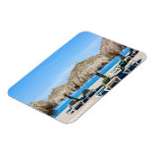 ラウンジチェアアンドサッチ傘オンビーチ マグネット (左側)