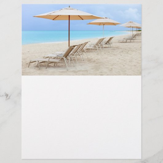 ラウンジチェアオンザ海ビーチ チラシ (正面)