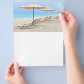 ラウンジチェアオンザ海ビーチ チラシ (手)