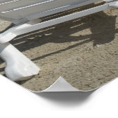 ラウンジチェアオントロピカルビーチ ポスター (角)