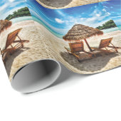 ラウンジチェアオンビーチ装飾用クッション ラッピングペーパー (ロールコーナー)