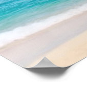 ラウンジチェアオン海ビーチ ポスター (角)