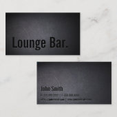 ラウンジバーミニマリストはっきりした文字ダエレガントーク 名刺 (正面/裏面)